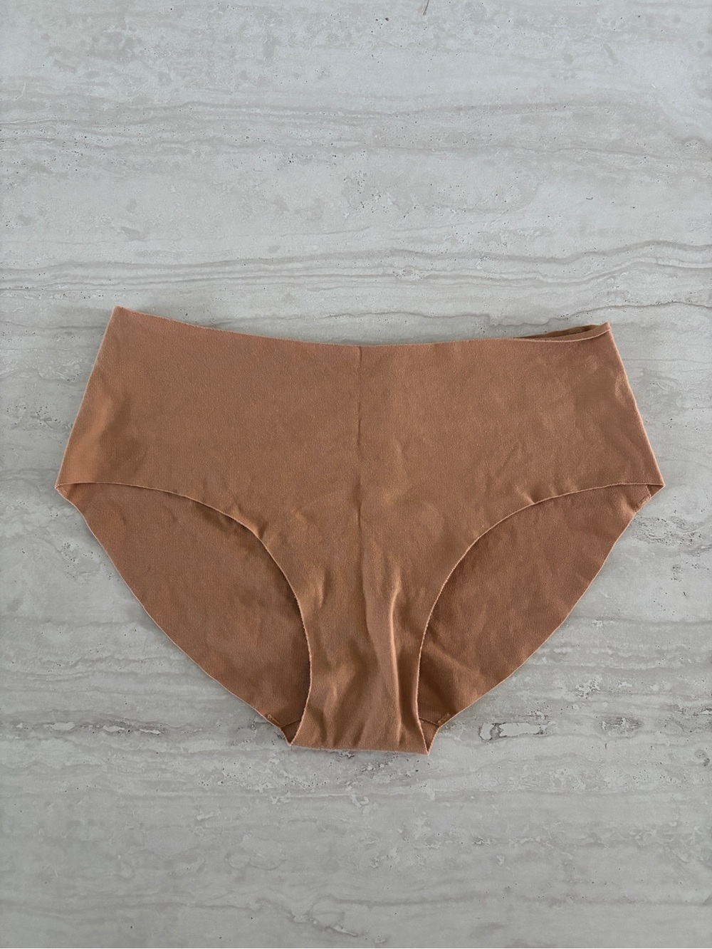 Panty Promise Organic Cotton No Show Mid Rise Bikini in Sand